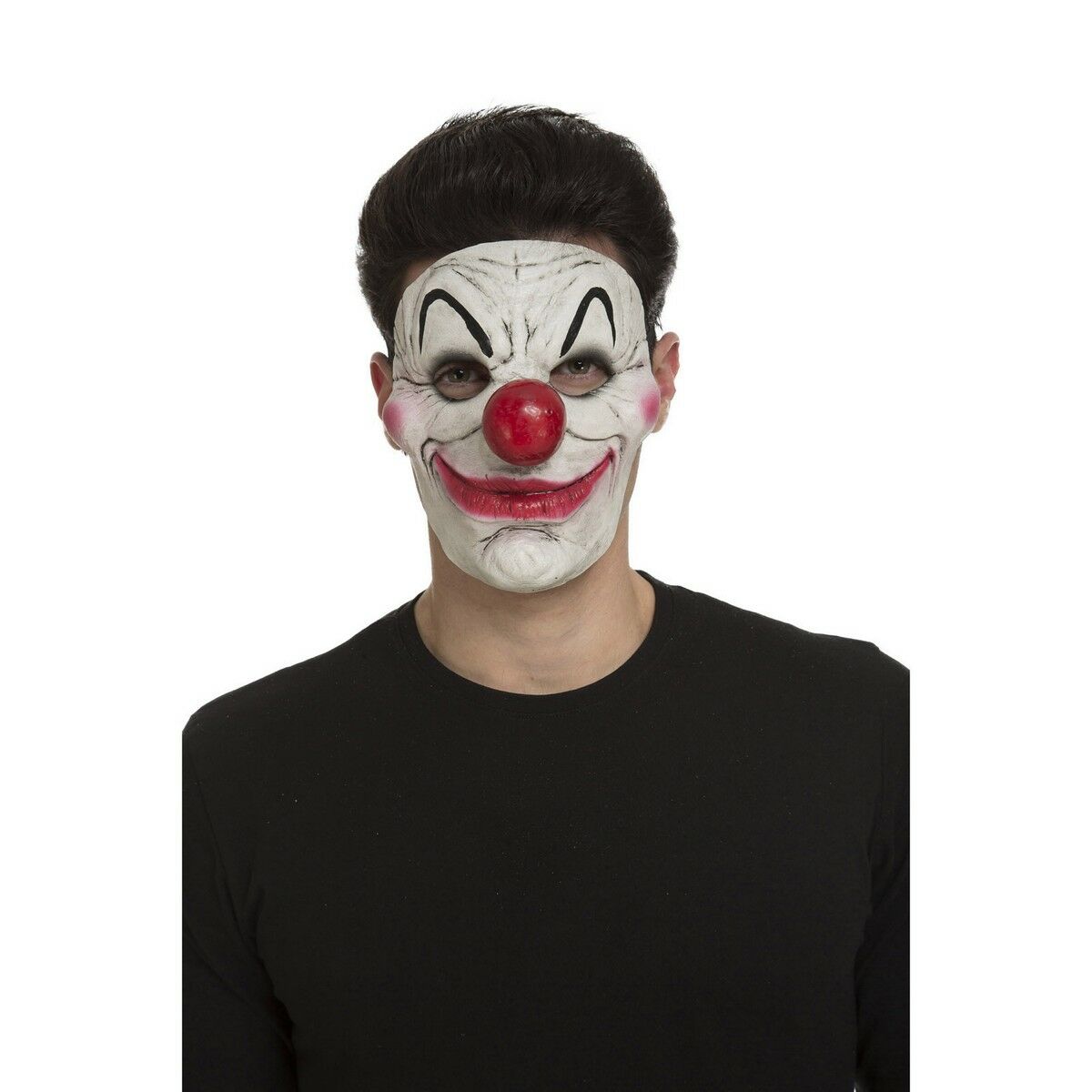 Maske My Other Me Hvid Ond klovn Onesize